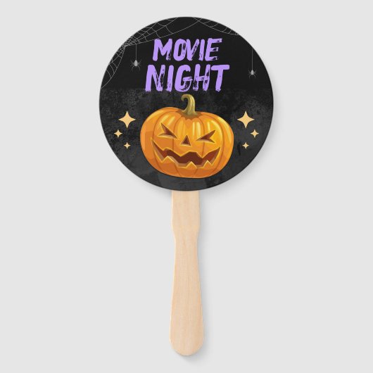 Customizable Halloween Movie Night ハンドファン (裏面)