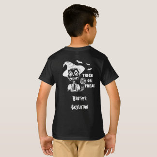Customizable Halloween Skeleton T-shirt boy Tシャツ
