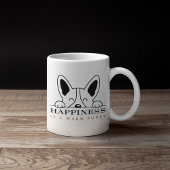 Customizable Happiness is warm puppy コーヒーマグカップ