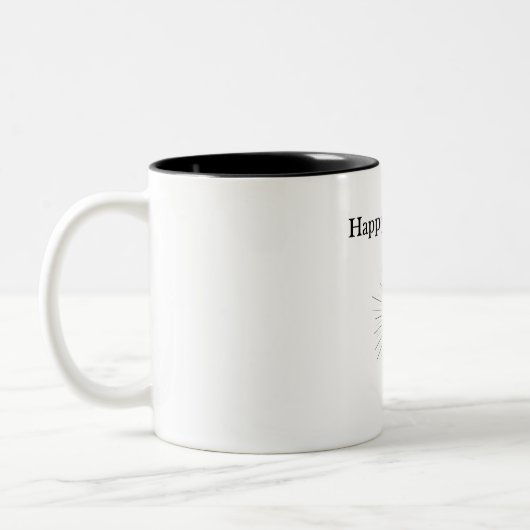 Customizable Happy New Year Mug ツートーンマグカップ (左)