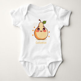 Customizable Happy Pear Baby ベビーボディスーツ