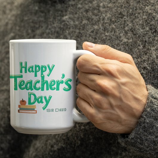 Customizable Happy Teachers Day Mug コーヒーマグカップ