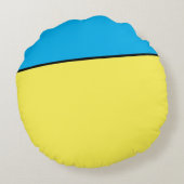 Customizable Hatとの幸せな顔 – 枕 ラウンドクッション (裏面)