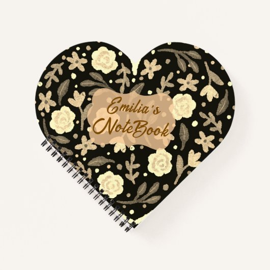 Customizable Heart Spiral NoteBook For Work& Study ノートブック (正面)