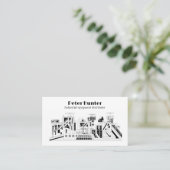 Customizable Heavy Industry Business Card 名刺 (スタンド正面)