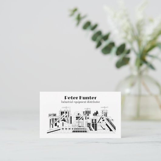 Customizable Heavy Industry Business Card 名刺 (スタンド正面)