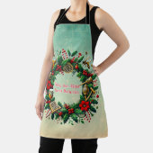 Customizable Holiday Beekeeping Wreath Apron エプロン (インサイチュ)