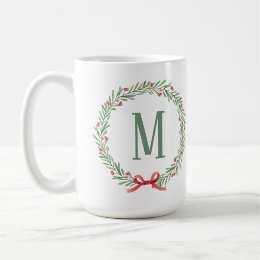 Customizable Holiday Letter Coffee Mug コーヒーマグカップ (左)