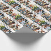 Customizable Holiday or Occasion Wish and 4 Photos ラッピングペーパー (角)