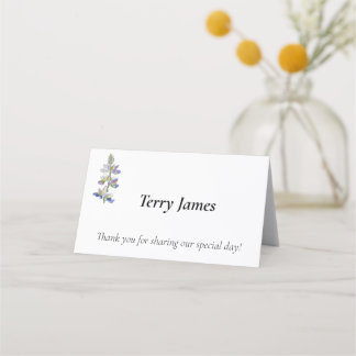 Customizable Horizontal Fold Folded Place Card プレイスカード