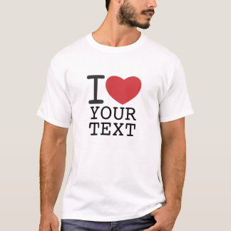 customizable I HEART SHIRT Tシャツ