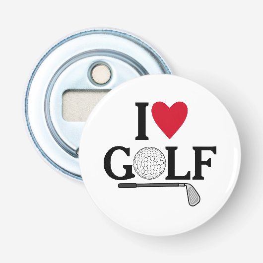 Customizable I love Golf 栓抜き (正面)