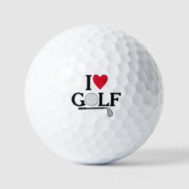 Customizable I love Golf Balls ゴルフボール