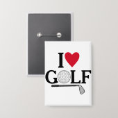 Customizable I love Golf Balls 缶バッジ (正面/裏面)