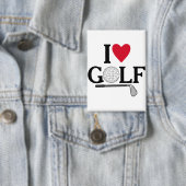 Customizable I love Golf Balls 缶バッジ (インサイチュ)