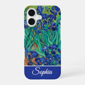 Customizable Irises by Vincent van Gogh iPhone 16ケース