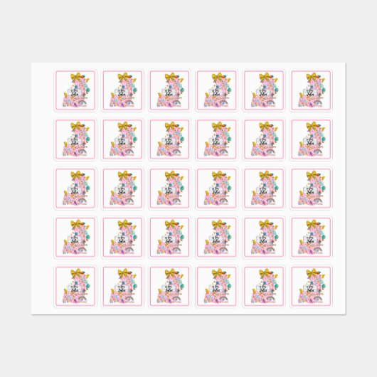 Customizable “J is for” Alphabet Art – Inspiration ラベル (シート)