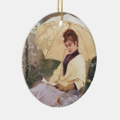 Customizable Jane Austen Book Quote Vintage セラミックオーナメント (右)