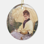 Customizable Jane Austen Book Quote Vintage セラミックオーナメント (左)