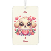 Customizable Kawaii Puppy Love Air Freshener カーエアーフレッシュナー (裏面)