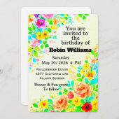 Customizable Kids Birthday Invitation | Editable  招待状 (正面/裏面)