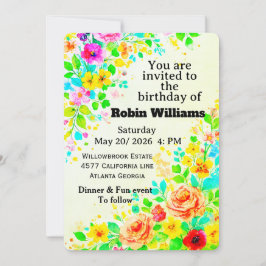Customizable Kids Birthday Invitation | Editable  招待状