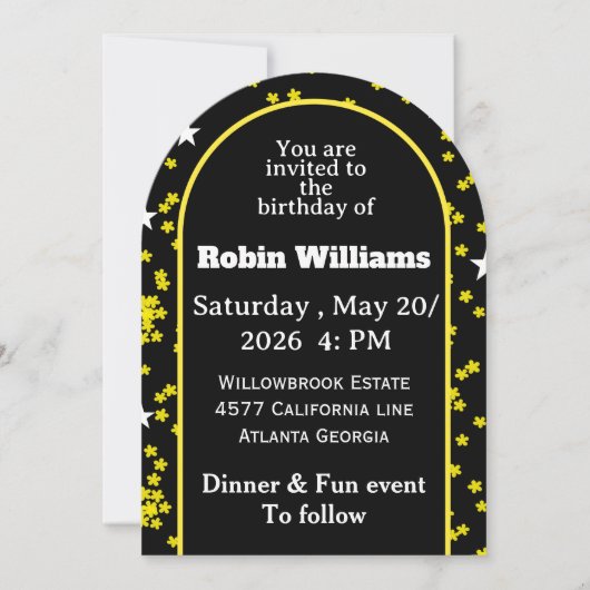 Customizable Kids Birthday Invitation | Editable  招待状 (正面)