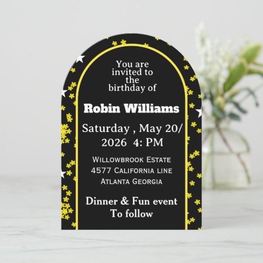 Customizable Kids Birthday Invitation | Editable  招待状 (スタンド正面)