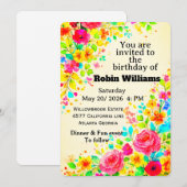 Customizable Kids Birthday Invitation | Editable  招待状 (正面/裏面)