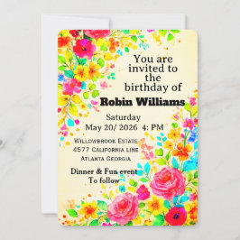 Customizable Kids Birthday Invitation | Editable  招待状