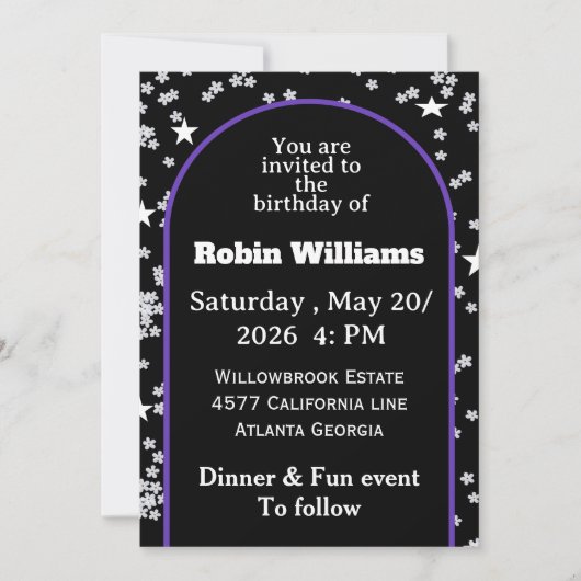 Customizable Kids Birthday Invitation | Editable  招待状 (正面)
