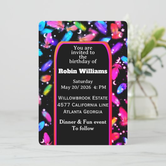 Customizable Kids Birthday Invitation | Editable  招待状 (スタンド正面)