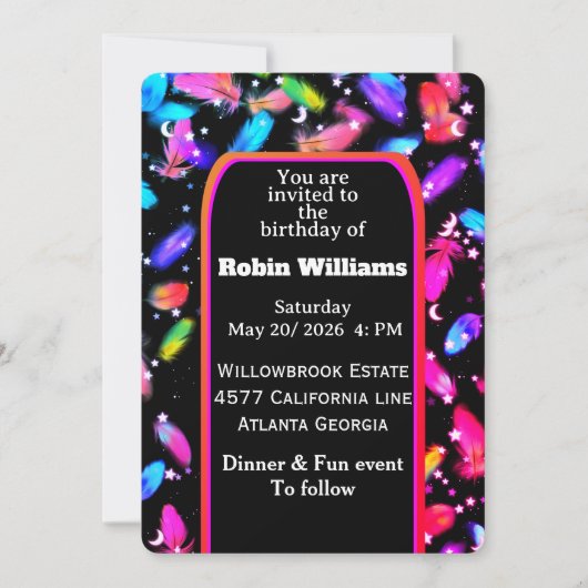 Customizable Kids Birthday Invitation | Editable  招待状 (正面)