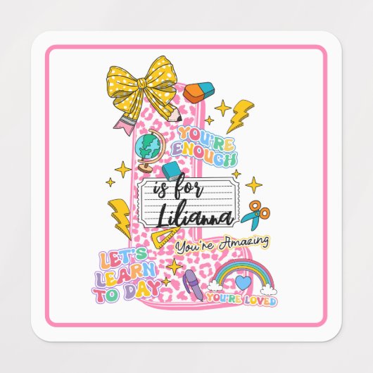 Customizable “L is for” Alphabet Art – Inspiration ラベル (デザイン1)