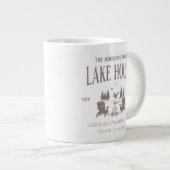 Customizable Lake House House Warming Gift ジャンボコーヒーマグカップ (正面右)