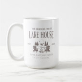 Customizable Lake House House Warming Gift 15oz コーヒーマグカップ (左)
