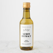 Customizable Lemon Extract Label ワインラベル (正面)