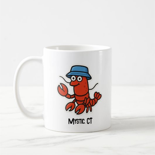 Customizable Lobster コーヒーマグカップ (左)