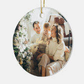 Customizable Lovely Family Christmas Ornament セラミックオーナメント (左)