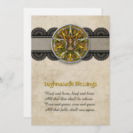 Customizable Lughnasadh Lammas Greeting Card サンキューカード