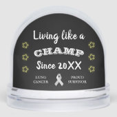 Customizable lung cancer survivor yellow stars (正面)