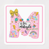 Customizable “M is for” Alphabet Art – Inspiration ラベル (デザイン2)