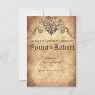 Customizable Medieval Wedding (no seal) 招待状