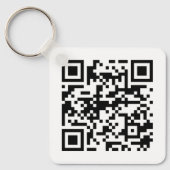 Customizable Metal Keychains – Add QR Code/ Logo キーホルダー (正面)