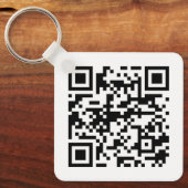 Customizable Metal Keychains – Add QR Code/ Logo キーホルダー (正面)