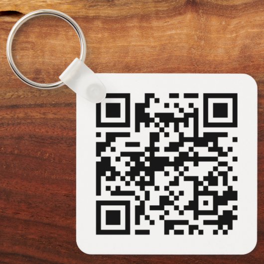 Customizable Metal Keychains – Add QR Code/ Logo キーホルダー (正面)