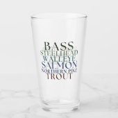 Customizable Michigan Fishing Tumbler タンブラーグラス (正面)