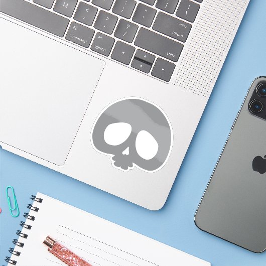 Customizable Mini Skull シール (ノートパソコンとiPhone)
