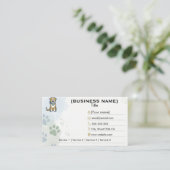 Customizable Minimalist Dog Trainer Business Card  名刺 (スタンド正面)