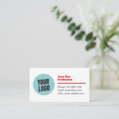 Customizable Modern Minimalistic Business Card 名刺 (スタンド正面)